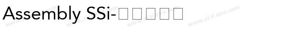 Assembly SSi字体转换